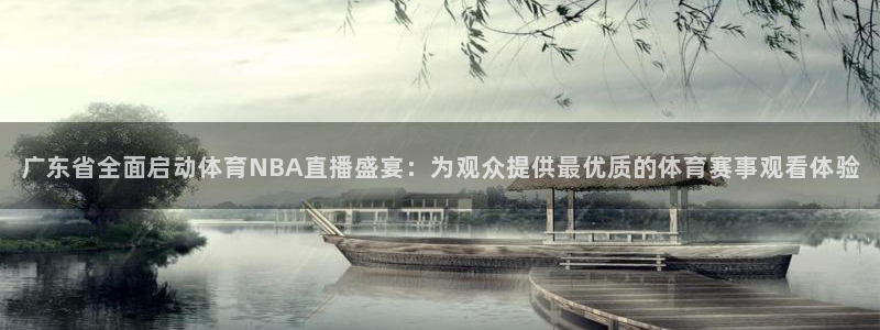 说球帝app直播在线观看高清免费：广东省全面启动体育NBA直播盛宴：为观众提供最优质的体育赛事观看体验